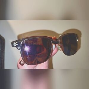 COLE HAAN Gray/Green Polarized Sunglasses